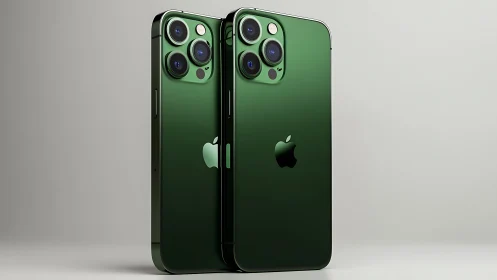 Emerald iPhone 13 Pro Dual Model Product Showcase.