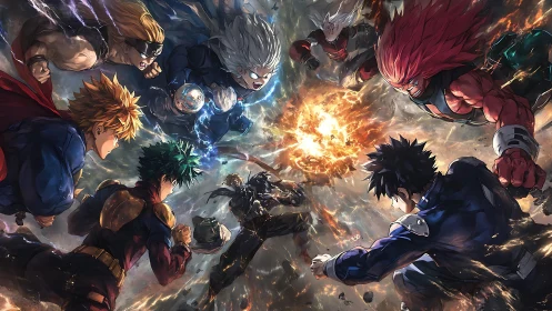 Supercharged heroes collide in a storm of blazing power.