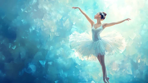 Luminous digital ballet study with crystalline atmospheric diffusion.