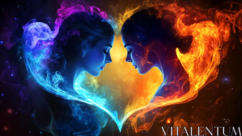 Twin Souls in Cosmic Balance.
