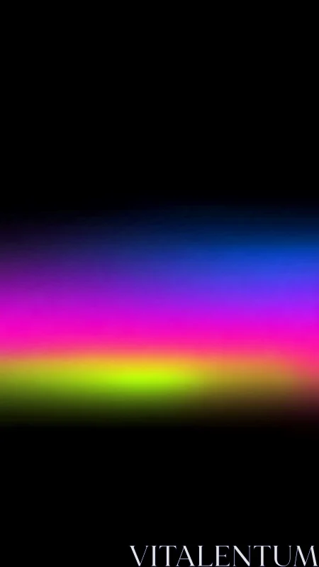 Chromatic horizontal gradient band on deep black field.