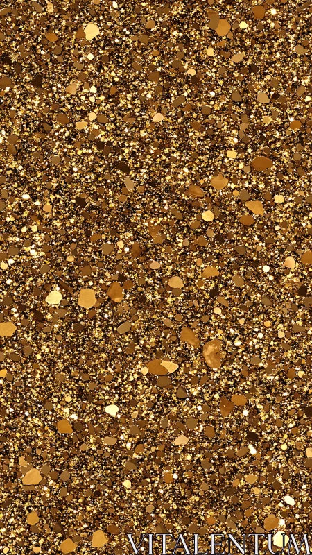 Glittering gold confetti floods the frame in molten sparks