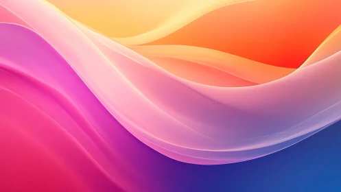 Sunrise silk waves in neon sherbet gradients of calm.