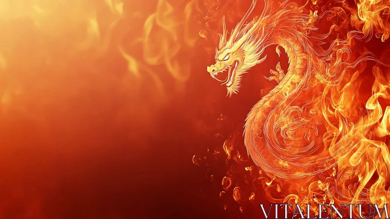 Thermodynamic serpentine dragon formed from turbulent flamefields.