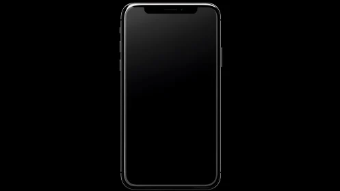 iPhone mockup rendered against black background