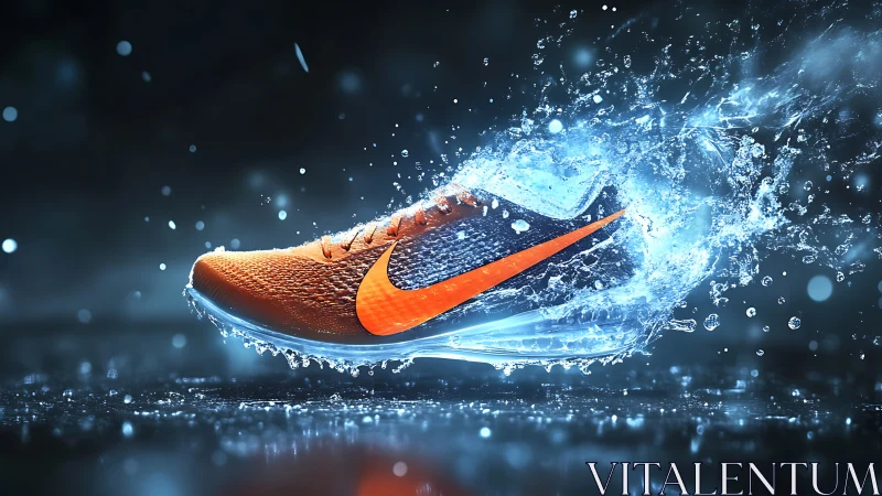 Hydrodynamic running shoe in high-speed aquatic impact study.