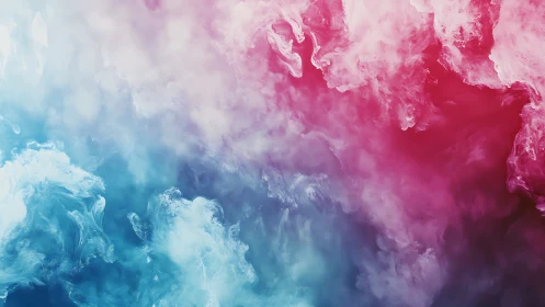 Bi-chromatic vapor plumes form a dynamic pink-blue gradient field