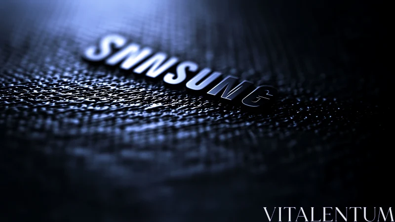 Metallic letters drift like satellites on textured night