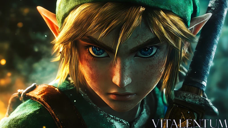 Resolute elven warrior locks eyes with destiny’s horizon