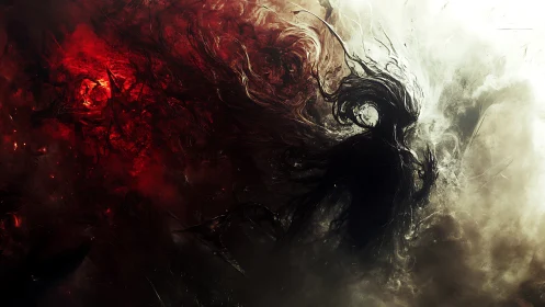 Shadowborn waltz between bloodred chaos and pale oblivion.