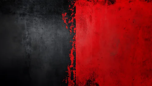 Abstract Black and Red Textured Split Wall Art Background.