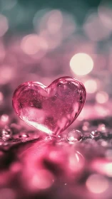 Crystal Heart Form: Macro Bokeh Composition.