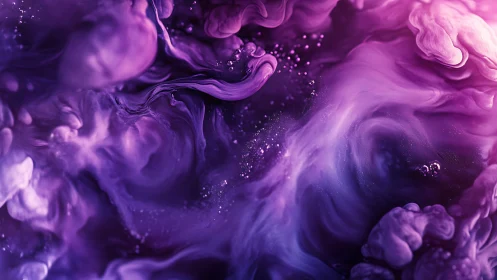 Dreamy violet nebula swirls invite a calm, creative gaze