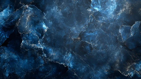 Deep Blue Marble Texture with Gold Veins, Abstract Elegant Design.