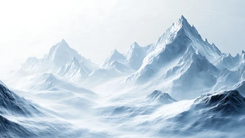 Silent frost-tipped colossus crowned in winter hush.