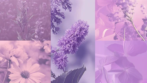 Lavender Dreams: Soft Blooms in Purple Mist.