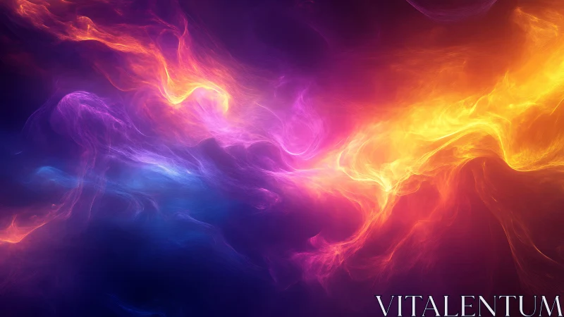 Vibrant Energy: Flowing Light in Stunning Color Waves