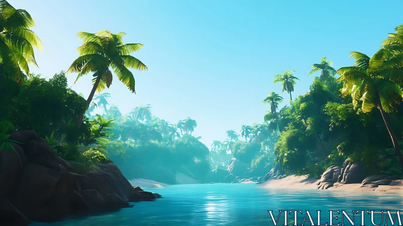 Tropical Paradise Cove Beckons With Pristine Waters