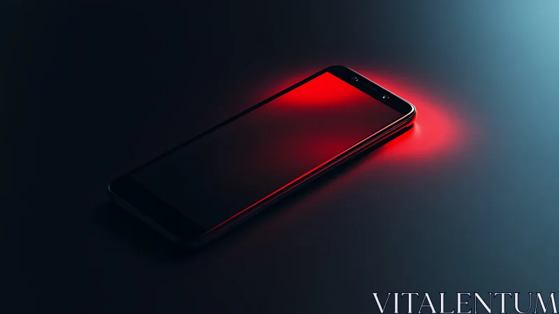 Smartphone Glowing with Vibrant Energy.