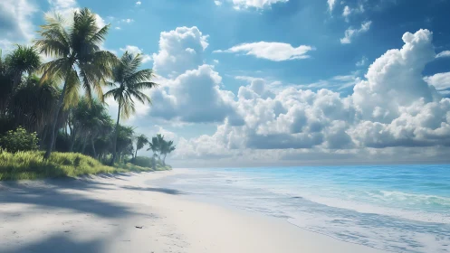 Tropical Haven Where Sand Whispers Meet Azure Waves