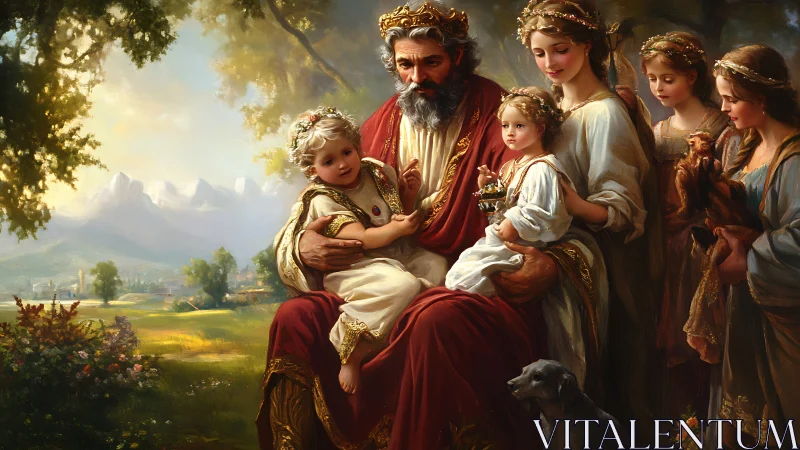 Golden afternoon crowns a gentle royal family gathering