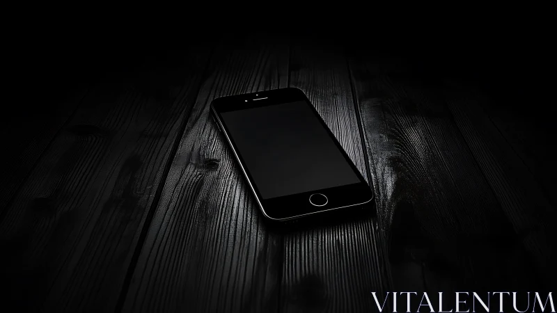 Digital sentinel glowing in shadow: smartphone's midnight vigil.