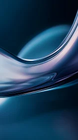 Curved glass arc over soft cyan and midnight gradient field.