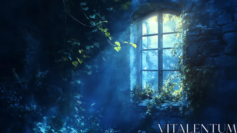 Moonlit ivy window where forgotten stone remembers dawn.