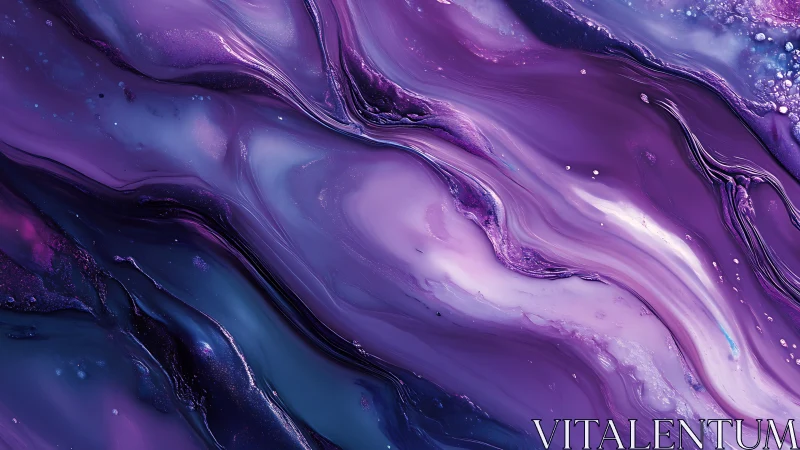 Nebula River in Violet Glass, Flowing Through Silence.