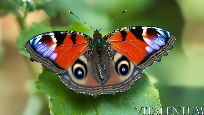 Macro survey of peacock butterfly wing interference pattern.