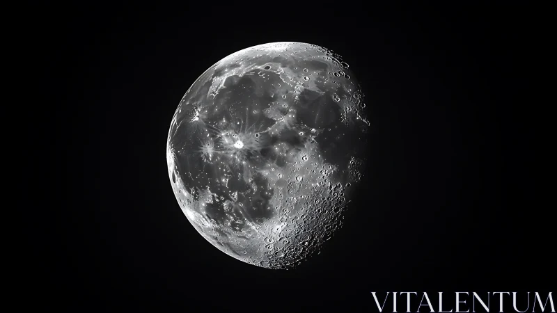 Detailed lunar surface portrait reveals craters and maria