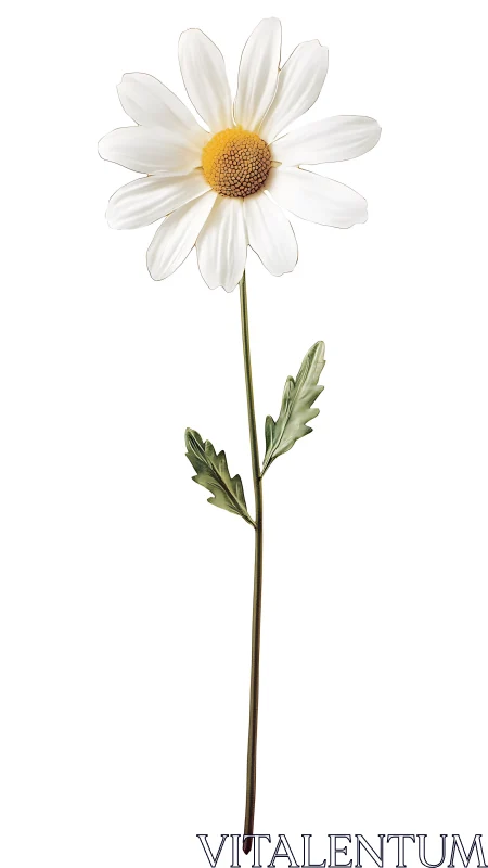 Garden Radiance: A Simple Daisy's Elegant Grace.