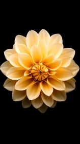 Golden Dahlia Blooms with Radiant Warmth.