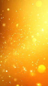 Golden light sparkles drifting through a warm glowing haze.