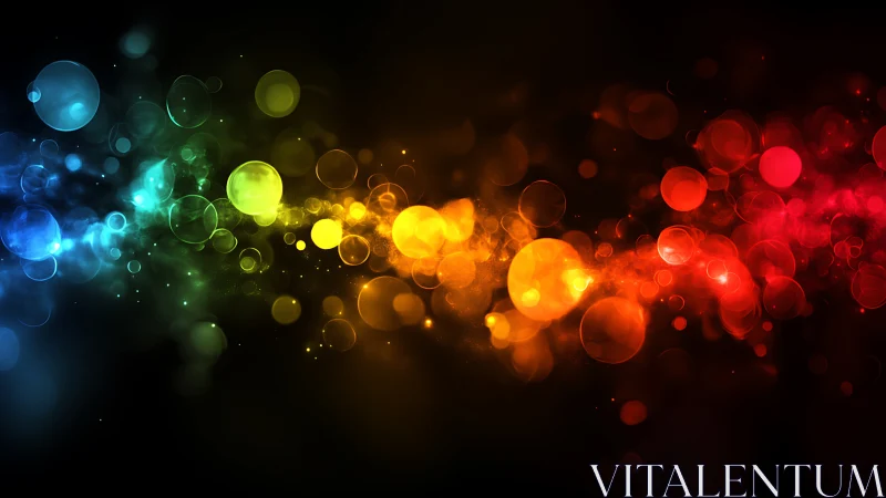 Chromatic bubbles race like galaxies across liquid night