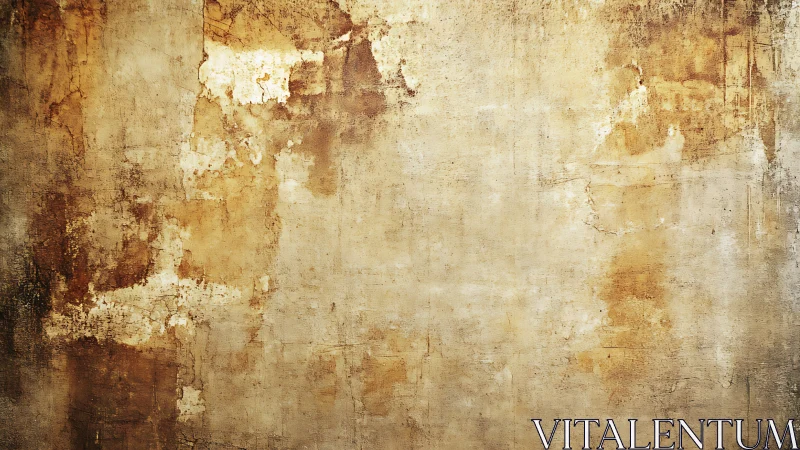 Textured aged plaster wall with warm distressed patina.