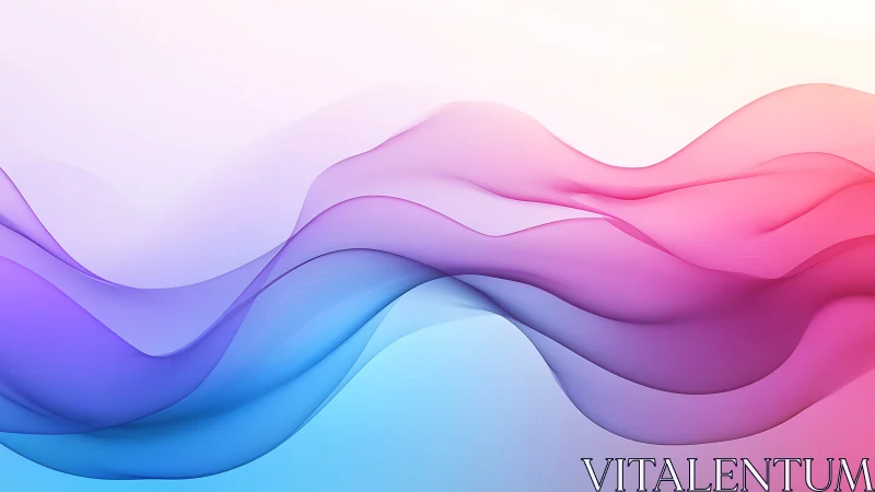 Chromatic fluid waves in soft gradient motion design.