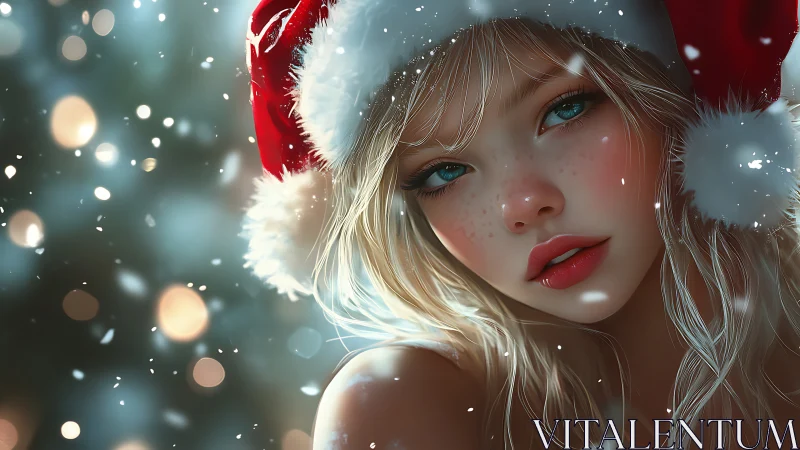 Snowlit gaze turns winter night into quiet holiday spell