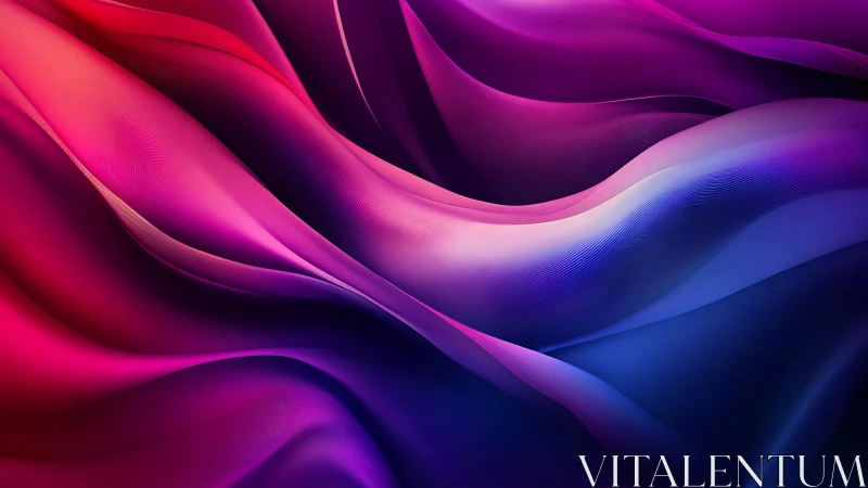 Chromatic wavefront gradients with layered magenta cyan folds