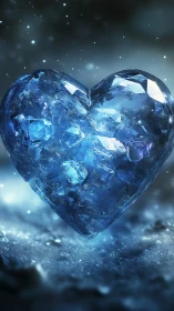Crystalline Heart Form with Internal Geometric Structure.