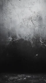 Weathered grayscale wall where shadows quietly accumulate.