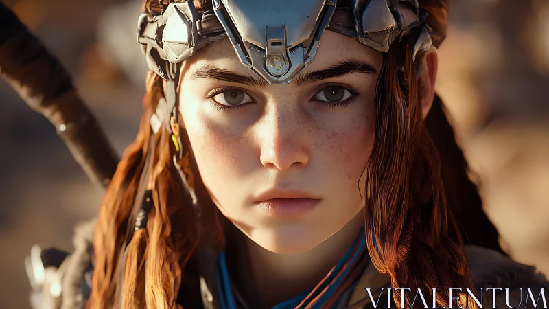 Steel crowned wanderer with quiet, determined gaze.