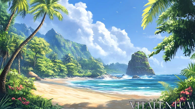 Tropical Paradise Awaits on a Hidden Island Beach