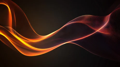 Glowing Wave of Energy and Light.