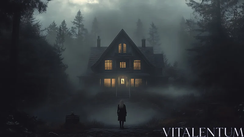 Midnight visitor weighs courage beneath the haunted gables