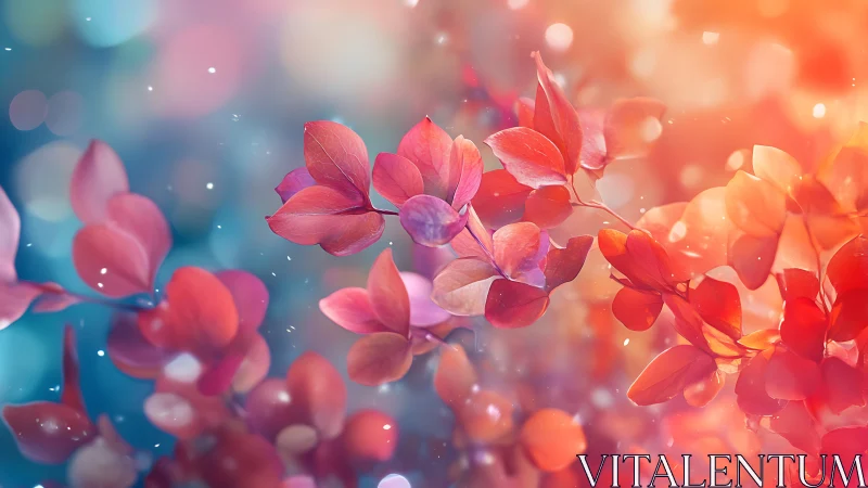 Luminescent Floral Gradient: Soft-Focus Botanical Study.