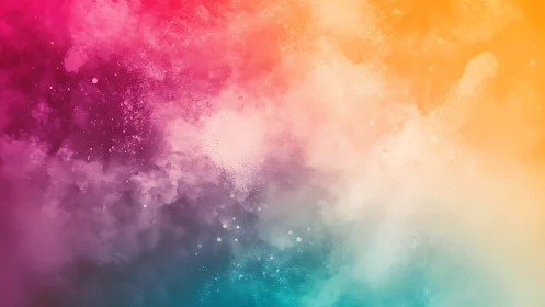 Diffuse multicolor gradient cloud spans the full image frame