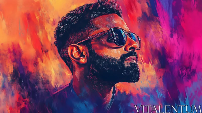 Sunlit daydreams in neon color and bold portrait strokes.