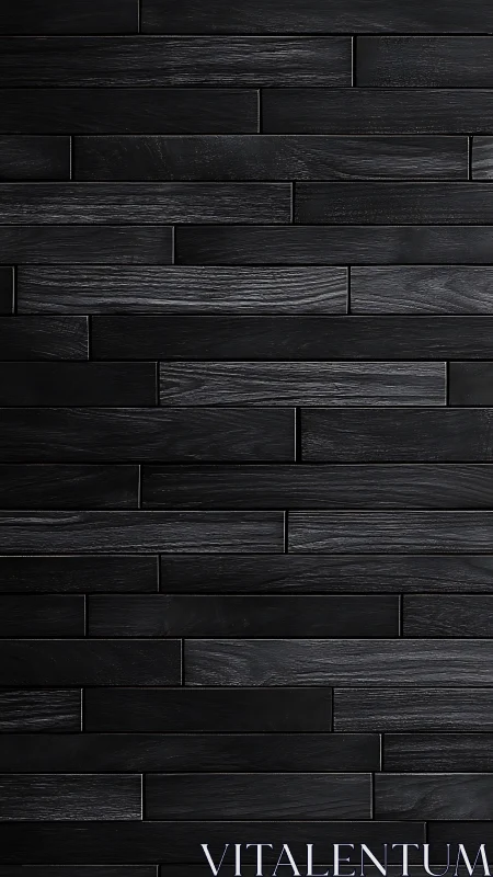 Cozy charcoal wood wall with softly textured dark planks.