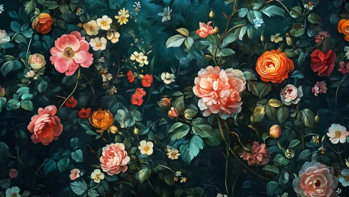 Dark Garden's Jeweled Tapestry Blooms in Orchestrated Splendor